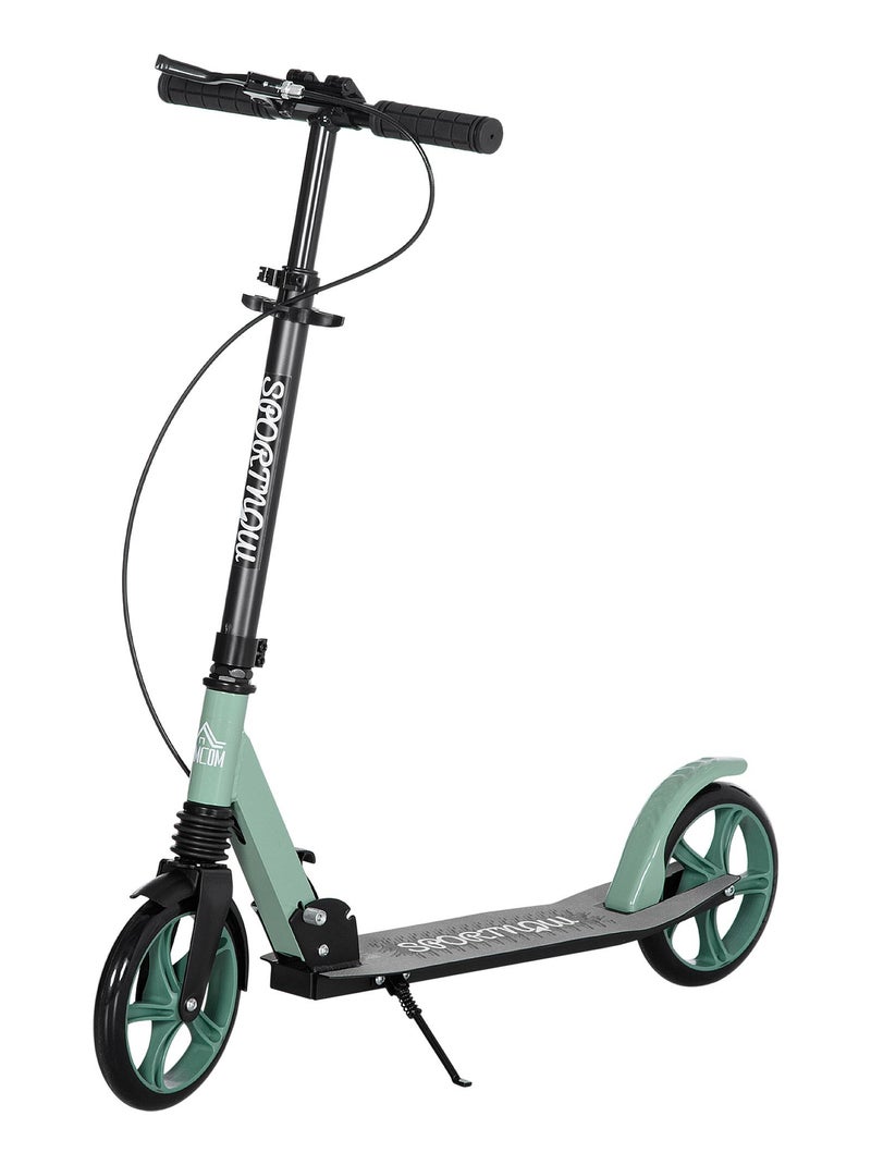 Trottinette pliable adulte roulement PU abec-9 vert noir Vert - Kiabi
