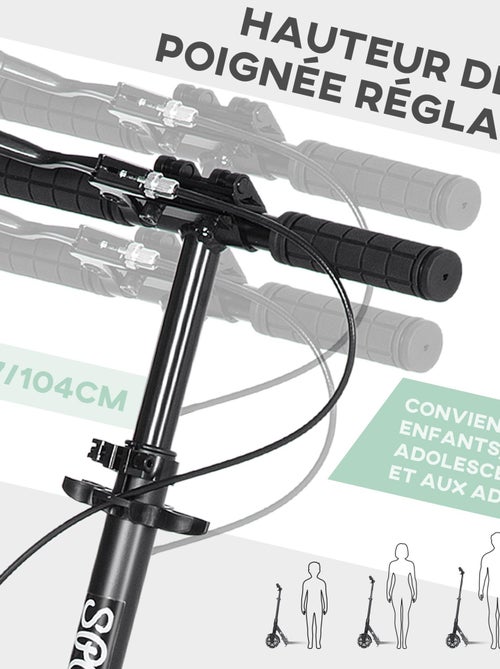 Trottinette pliable adulte - Kiabi
