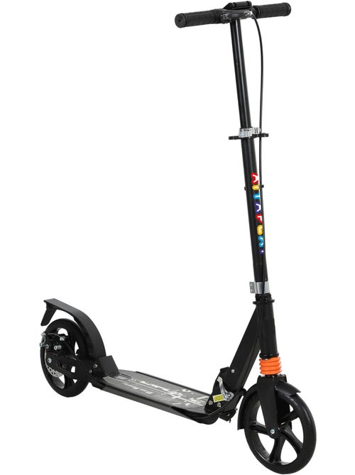 Trottinette pliable enfant guidon réglable freins suspensions av/ar béquille noir - Kiabi Trottinette pliable enfant guidon réglable freins suspensions av/ar béquille noir - Kiabi