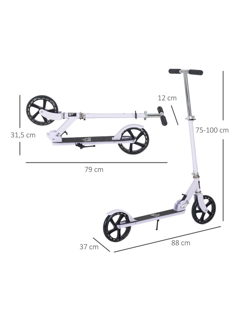 Trottinette pliable hauteur réglable Blanc Blanc - Kiabi