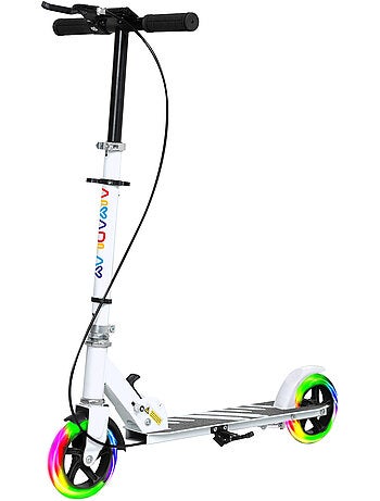 Trottinette pliable réglable enfant roues lumineuses led métal