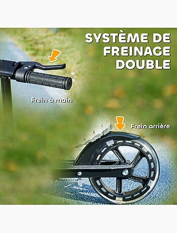 Trottinette pliable réglable enfant roues lumineuses led métal