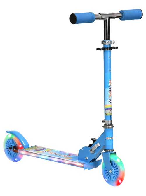Trottinette pliable roues repose-pied LED - Kiabi