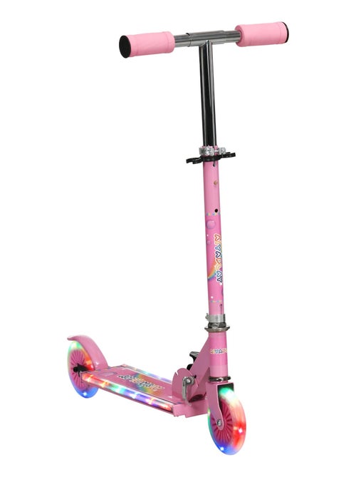 Trottinette pliable roues repose-pied LED - Kiabi