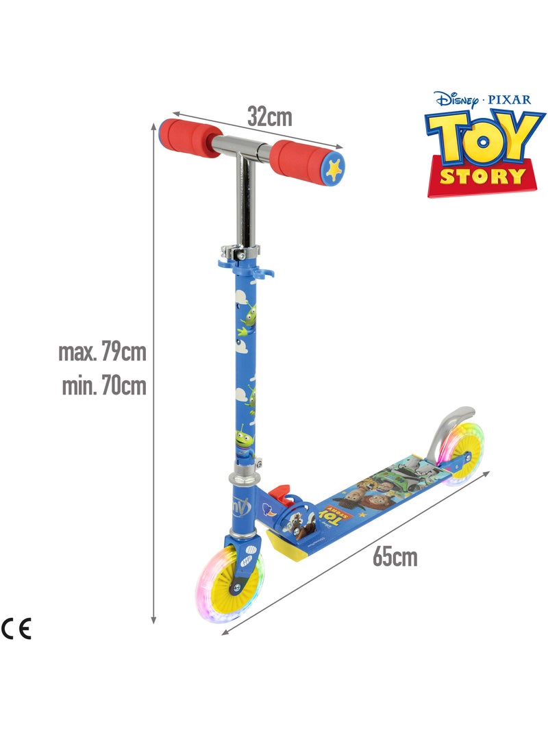 Trottinette pliable toy story à 2 roues avec lumières N/A - Kiabi