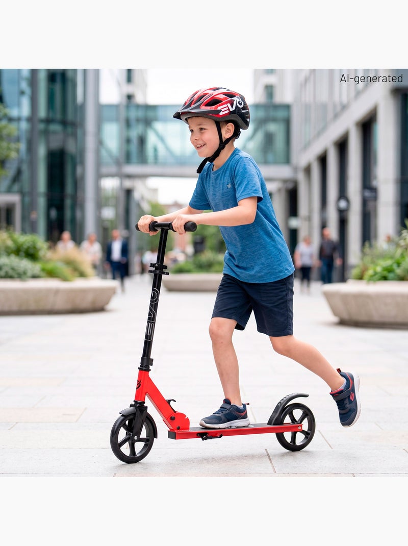Trottinette pliante rouge +8 ans evo Rouge - Kiabi