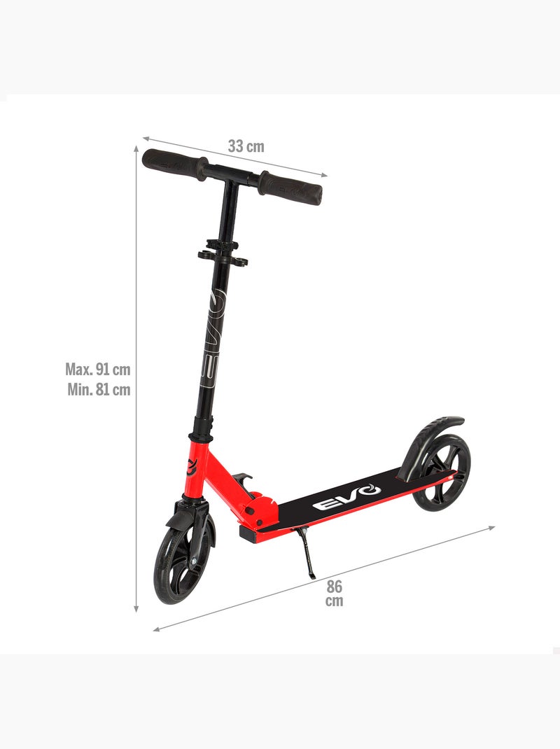 Trottinette pliante rouge +8 ans evo Rouge - Kiabi