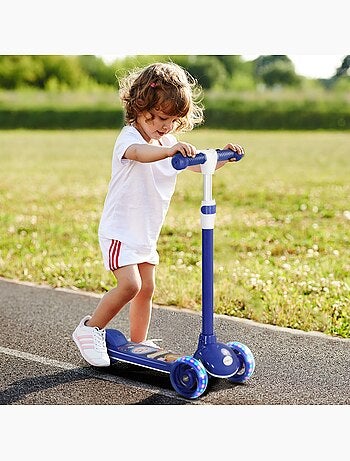 Trottinette pour enfants 3 roues lumineuses led