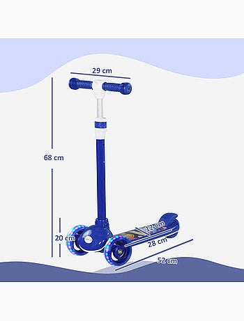 Trottinette pour enfants 3 roues lumineuses led