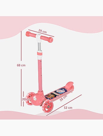 Trottinette pour enfants 3 roues lumineuses led