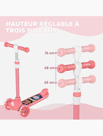 Trottinette pour enfants 3 roues lumineuses led