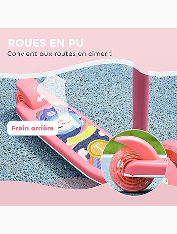 Trottinette pour enfants 3 roues lumineuses led