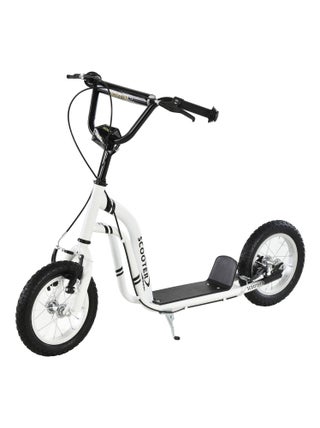 Trottinette pour Enfants Plus de 5 Ans Grands Pneus Guidon Réglable