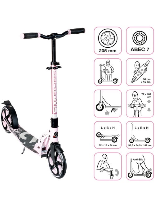 Trottinette rose - Kiabi