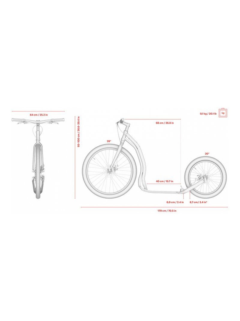 Trottinette Trexx Disc 'Yedoo' Noir - Kiabi