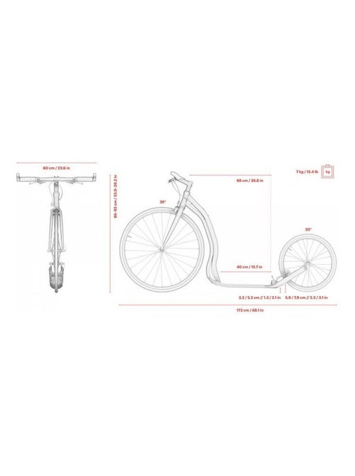 Trottinette Wolfer Vert 'Yedoo' - Kiabi