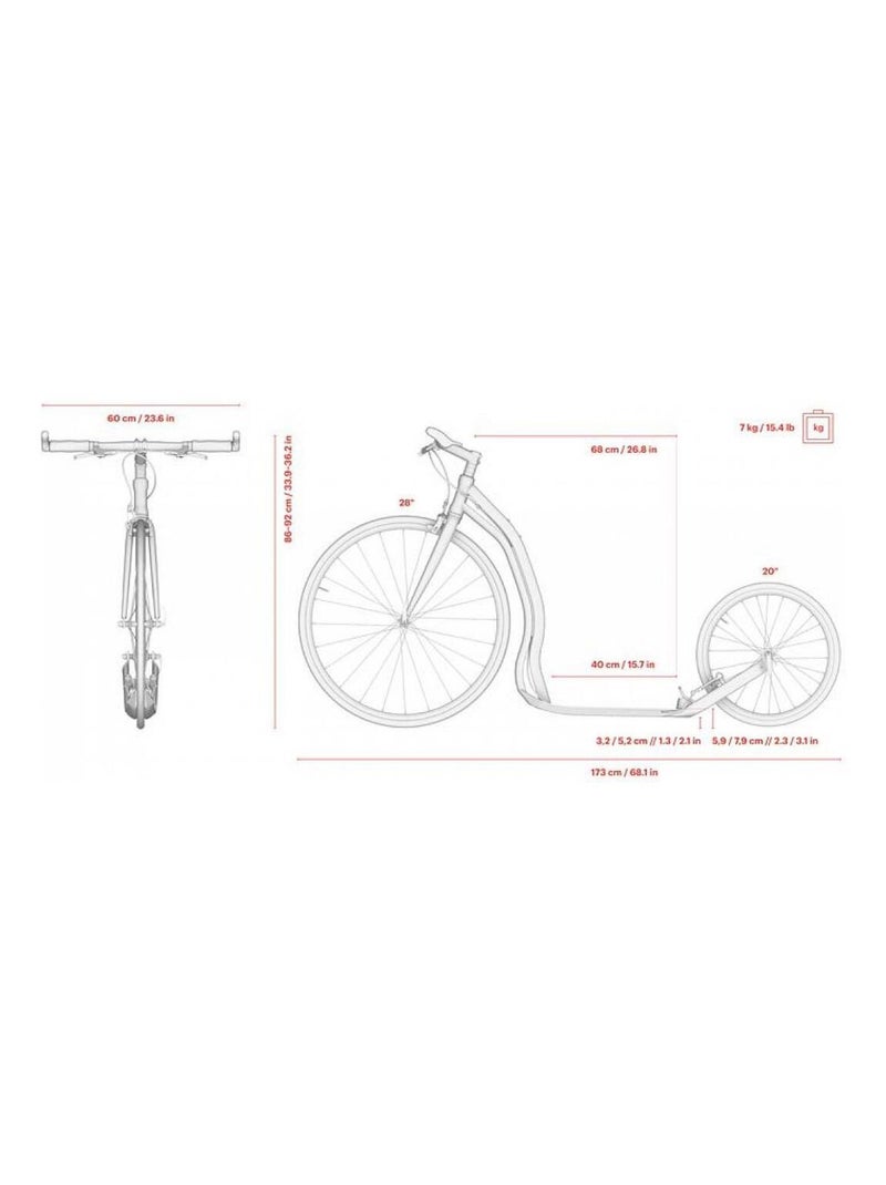 Trottinette Wolfer Vert 'Yedoo' Vert - Kiabi