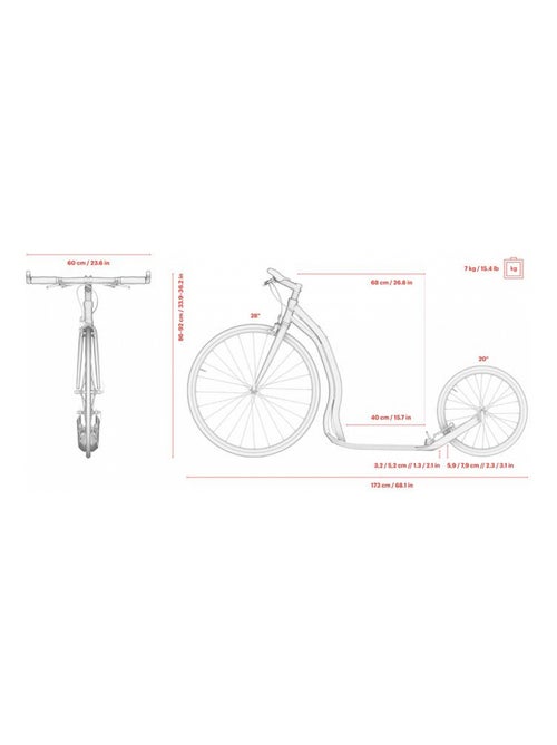 Trottinette Wolfer 'Yedoo' - Kiabi
