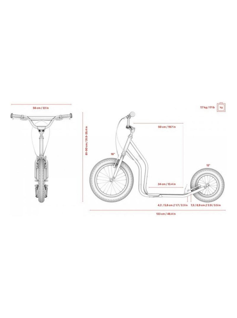Trottinette Wzoom Noir 'Yedoo' Noir - Kiabi
