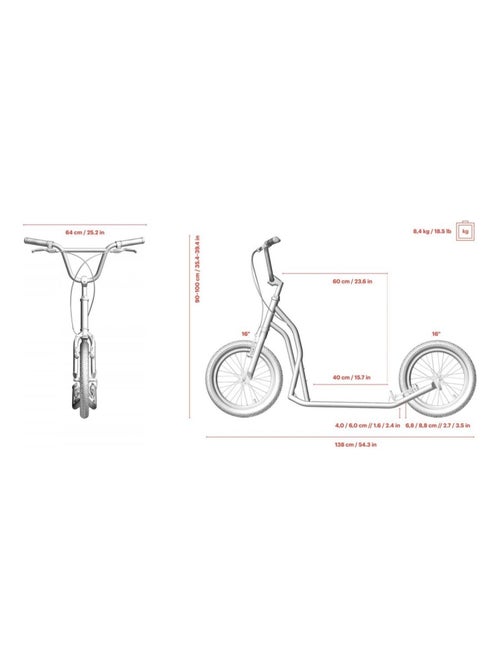 Trottinette 'Yedoo' Steel - Kiabi