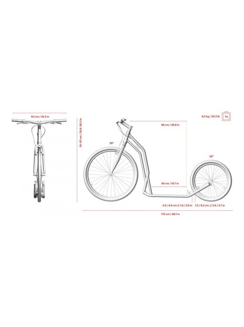 Trottinette 'Yedoo' Steel - Kiabi