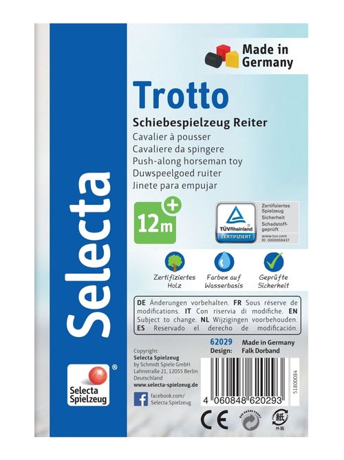 Trotto jouet à pousser - Kiabi