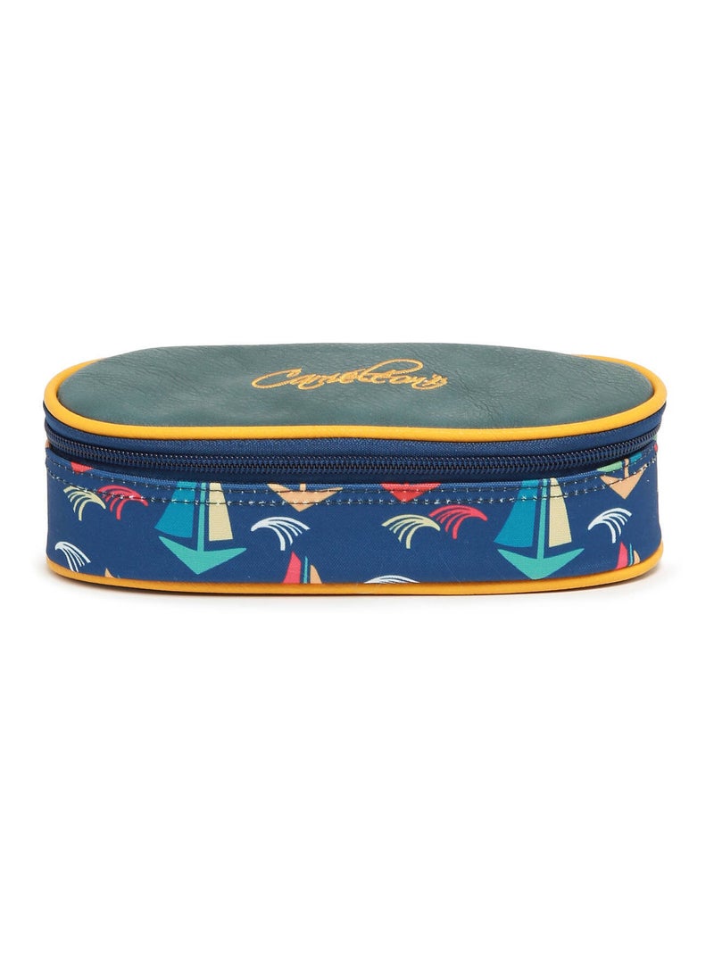 Trousse 1 Compartiment Cameleon Polyester Bleu Jaune Bleu - Kiabi