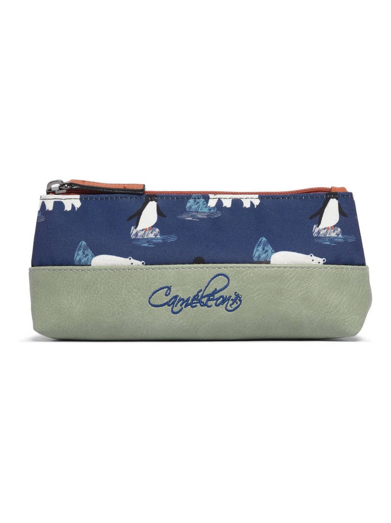Trousse 1 Compartiment Cameleon Polyester Bleu Orange - Kiabi