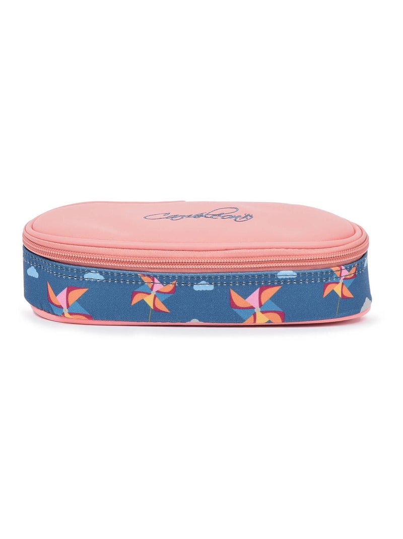 Trousse 1 Compartiment Cameleon Polyester Bleu Rose Bleu - Kiabi