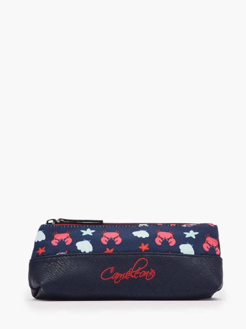 Trousse 1 Compartiment Cameleon Polyester Recycle Bleu Rouge Blanc - Kiabi