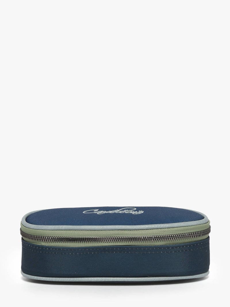 Trousse 1 Compartiment Cameleon Polyester Recycle Bleu Vert Noir - Kiabi