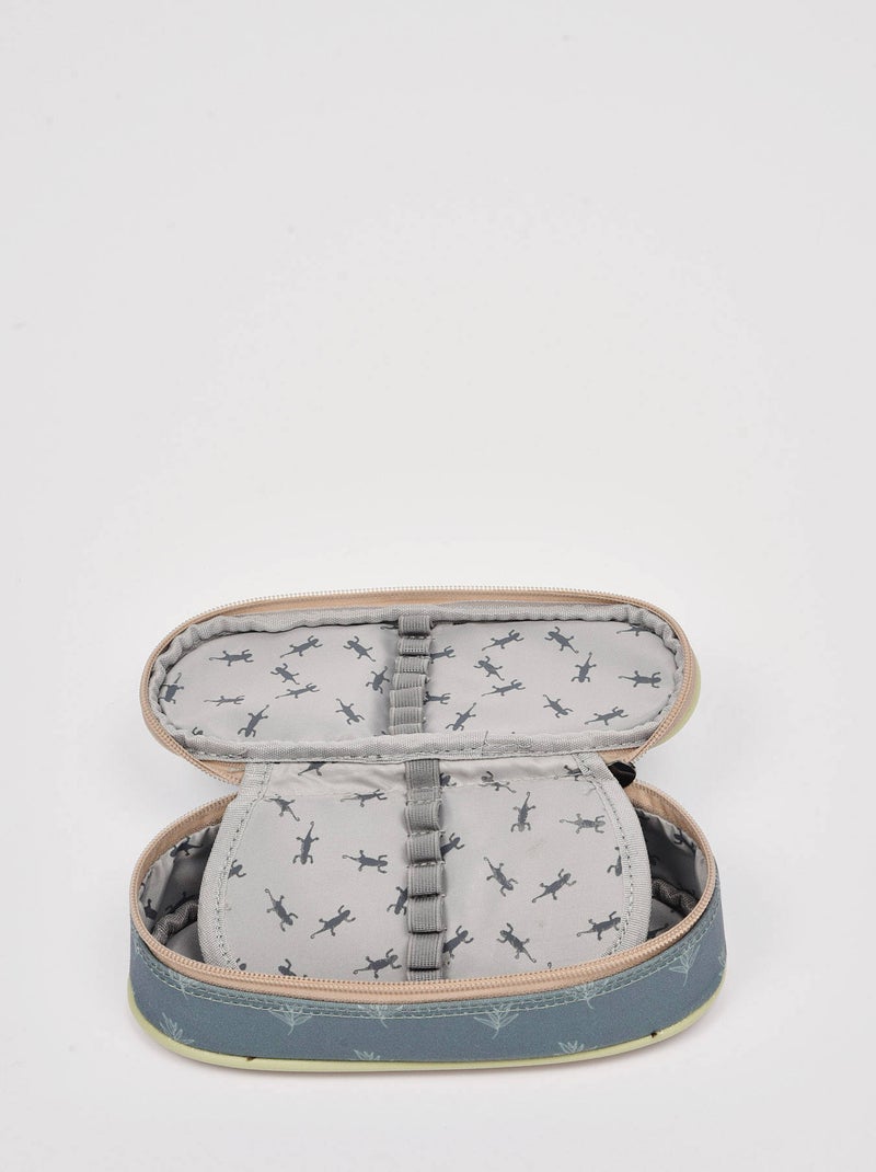 Trousse 1 Compartiment Cameleon Polyester Recycle Gris chiné - Kiabi