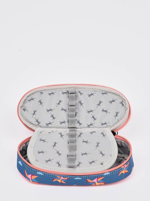 Trousse 1 Compartiment Retro Cameleon Polyester Recycle - Kiabi