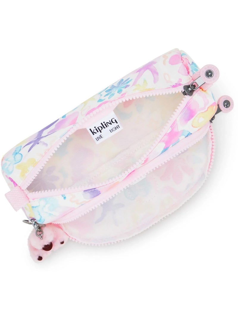 Trousse 2 compartiments Kipling Cute Aqua Sea 22 CM Bleu Rose Blanc - Kiabi