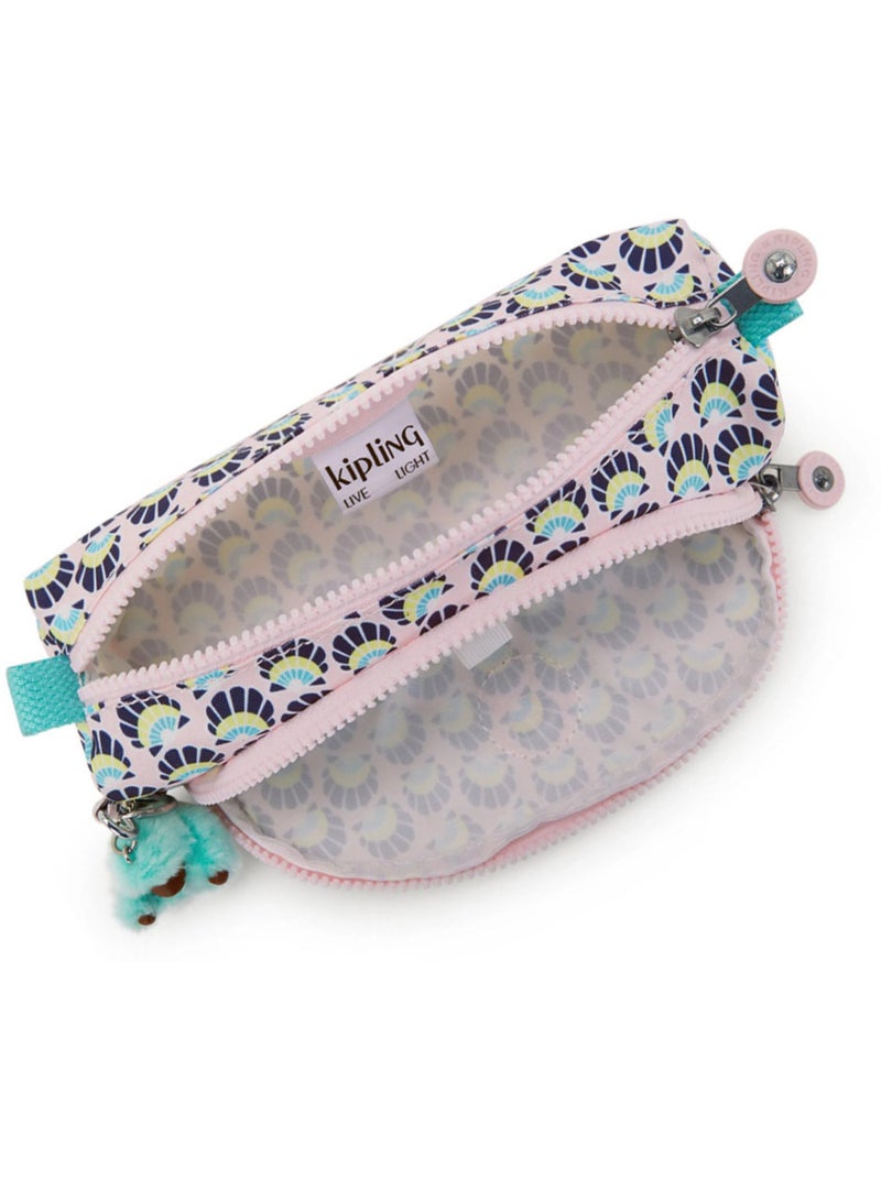 Trousse 2 Compartiments Kipling Cute Coquillages 22 cm - Qualité premium Bleu Rose - Kiabi