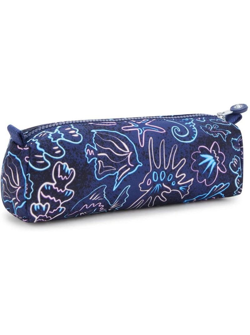 Trousse 2 compartiments Kipling Cute Disco Fish 22 CM - porte clé singe inclus Bleu Rose - Kiabi