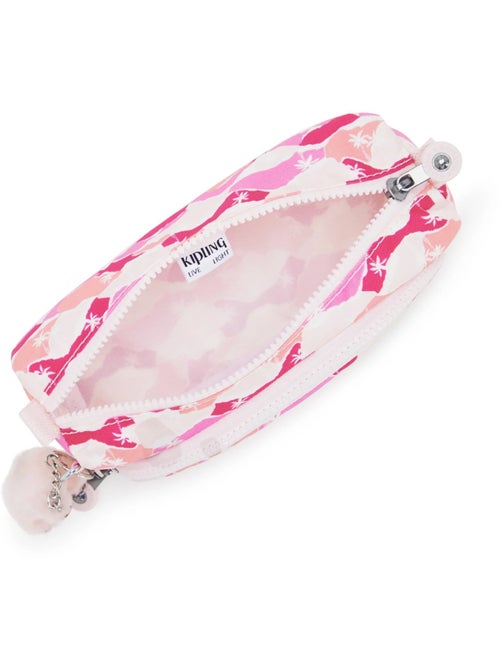 Trousse 2 compartiments Kipling Cute Pink Palm 22 CM - Kiabi