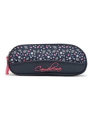 Trousse 2 compartiments ligne Basic Caméléon. En polyester - avec fermeture éclair