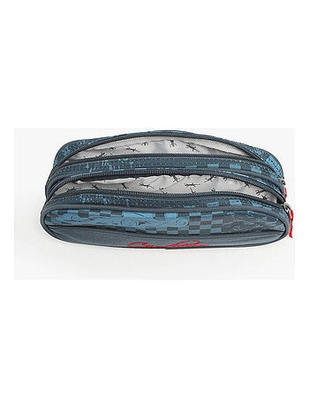 Trousse 2 compartiments ligne Basic Caméléon. En polyester - avec fermeture éclair
