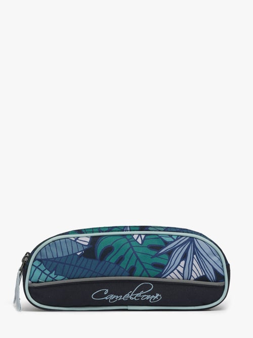 Trousse 2 compartiments ligne Basic Caméléon. En polyester - avec fermeture éclair - Kiabi
