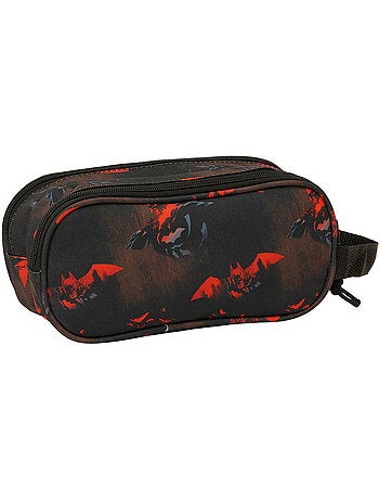 Trousse 2 compartiments zippée Batman style 3D 21 cm 1 L
