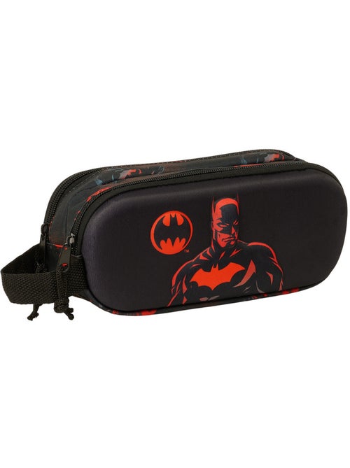 Trousse 2 compartiments zippée Batman style 3D 21 cm 1 L - Kiabi Trousse 2 compartiments zippée Batman style 3D 21 cm 1 L - Kiabi