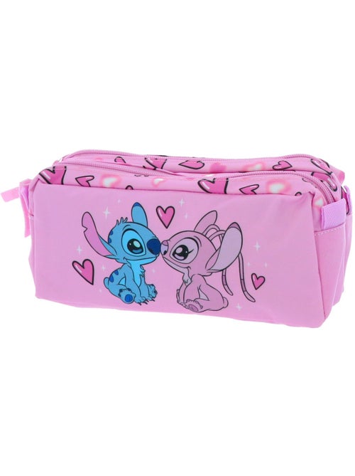 Trousse 2 compartiments zippés Lilo & Stitch Univers 23 cm - Kiabi Trousse 2 compartiments zippés Lilo & Stitch Univers 23 cm - Kiabi