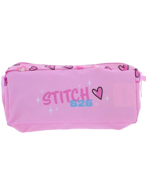 Trousse 2 compartiments zippés Lilo & Stitch Univers 23 cm - Kiabi Trousse 2 compartiments zippés Lilo & Stitch Univers 23 cm - Kiabi