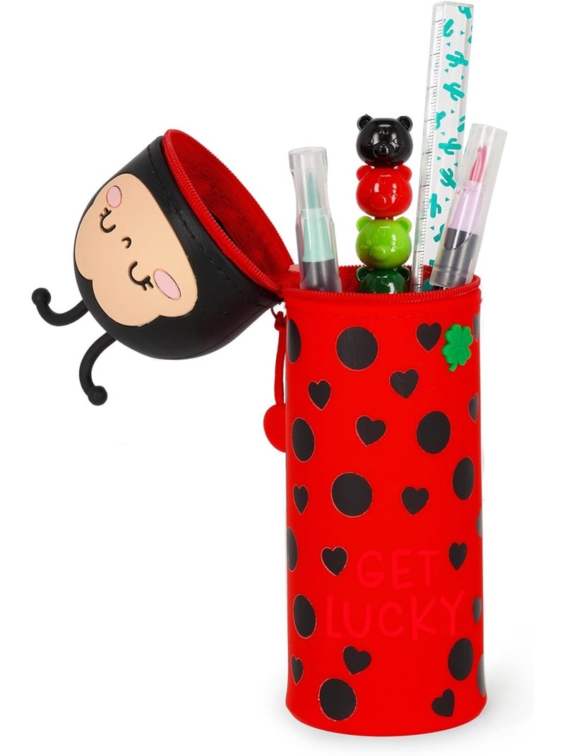 Trousse 2 en 1 en Silicone Ladybug > Rouge - Kiabi