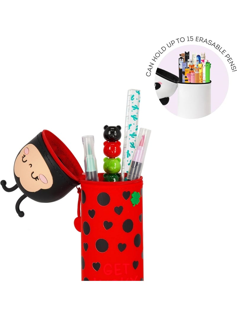 Trousse 2 en 1 en Silicone Ladybug > Rouge - Kiabi