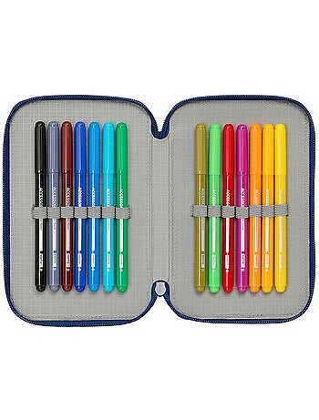 Trousse 3 compartiments Super Mario Mamma Mia remplie 29 pièces