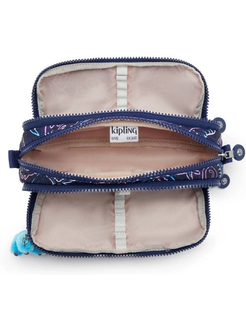 Trousse à crayons nylon Kipling 3 zips 3 emplacements - Kiabi