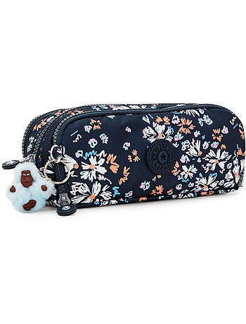Trousse à crayons nylon Kipling 3 zips 3 emplacements
