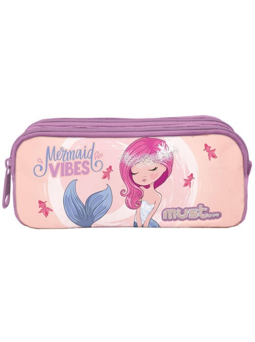 Trousse à crayons rectangulaire 'Mermaid Vibes' 2 compartiments à zip – CMP - Kiabi Trousse à crayons rectangulaire 'Mermaid Vibes' 2 compartiments à zip – CMP - Kiabi